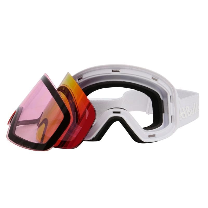 Lyžiarske okuliare RED BULL SPECT JAMM-10RO2, white red with purple mirror 6