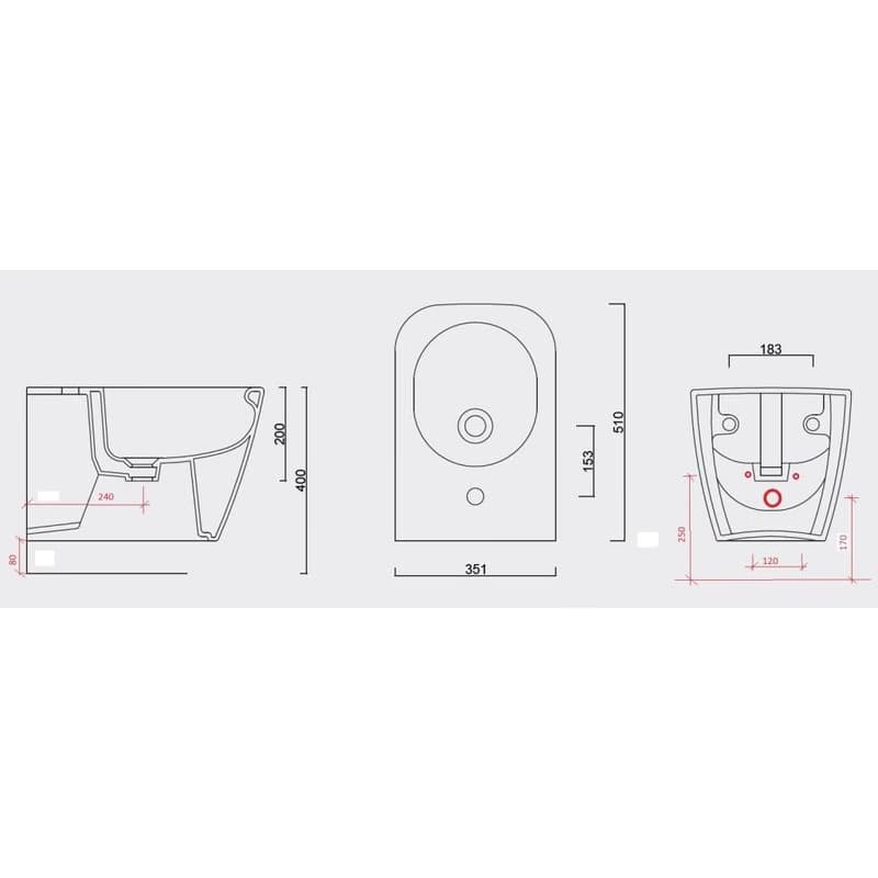 OLSEN SPA - Závesný bidet NOVA OLKGNO02BDE00 4