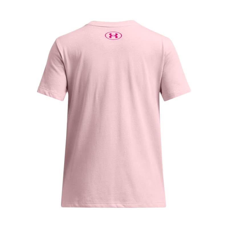 Dievčenské tričko s krátkym rukávom UNDER ARMOUR UA Big Logo UA Fill SS-PNK 2
