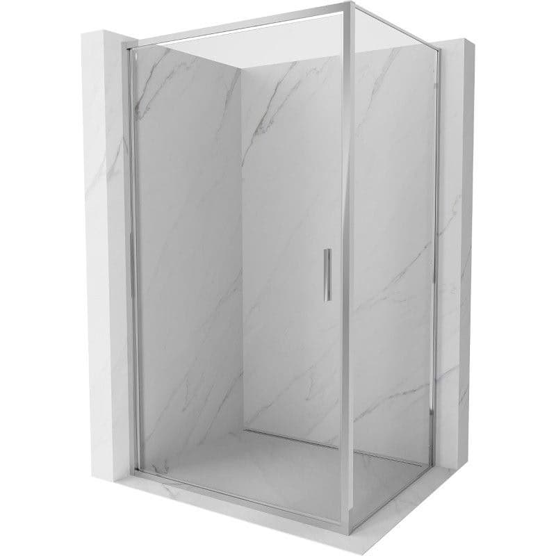MEXEN/S - Exo sprchovací kút dvere krídlové 80 x 75, transparent, chróm 817-080-075-01-00