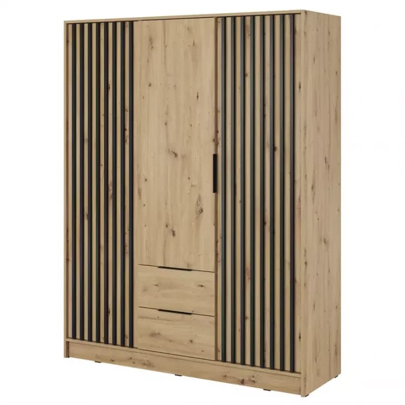 Skriňa Nelly 3d Dub Artisan/Čierna 1