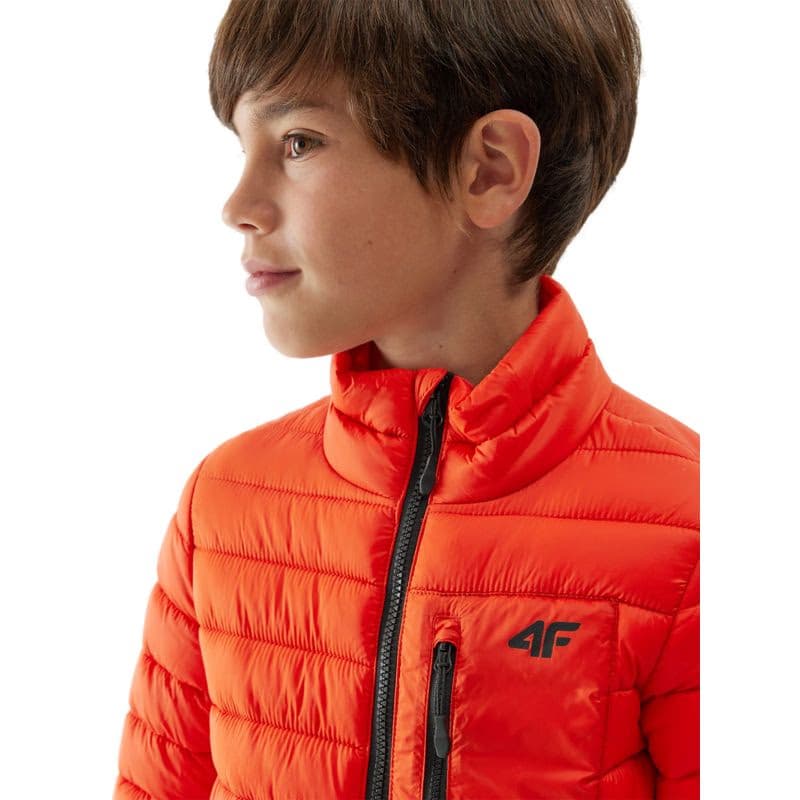 Chlapčenská bunda 4F JUNIOR DOWN JACKET-JAW23TDJAM220-70S-ORANGE 4