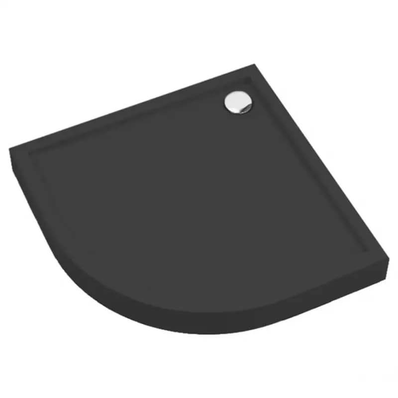 Vanička polokrúhla Black Mat 80x80x12 R55 Espera Plus AQM4633CMG 1