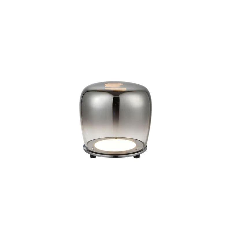Stojaca lampa čierna sklenená LED 17cm Berloz Ledea 2