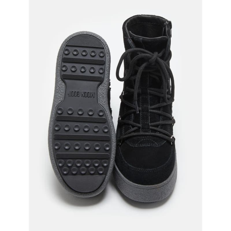 Dievčenské vysoké zimné topánky MOON BOOT JTRACK LACE SUEDE, 003 black 4