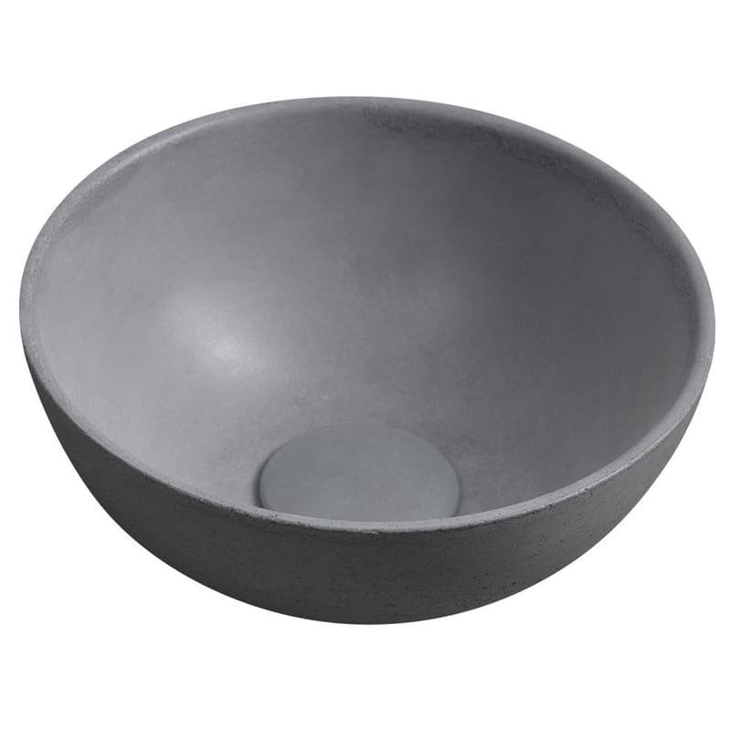 SAPHO - MINOR betónové umývadlo na dosku, priemer 26cm, šedá mat MR26017 1