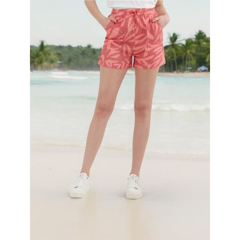 Dámske nohavice FUNDANGO Carla Shorts-353-hibiscus 5