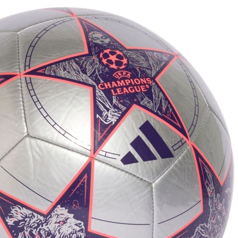 Futbalová lopta ADIDAS UCL CLB SILVMT DPURPL TURBO 3