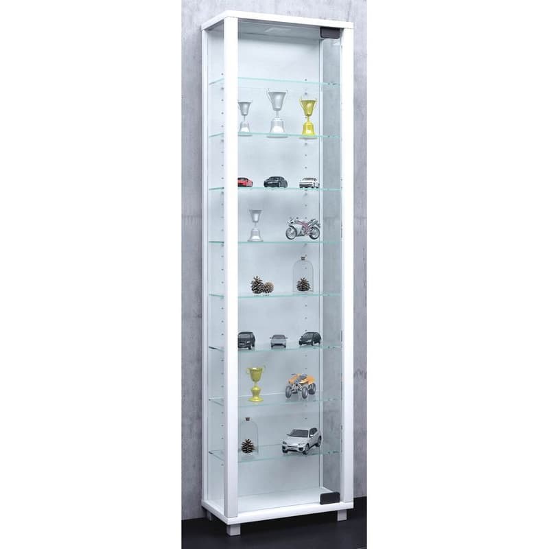 Vitrína Edana Maxi s osvetlením LED, biela 1