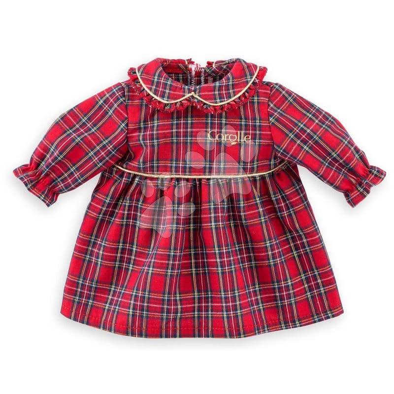 Šaty pre bábiku Dress Corolle Holidays Mon Grand Poupon Corolle vianočná edícia pre 36 cm bábiku od 24 mes