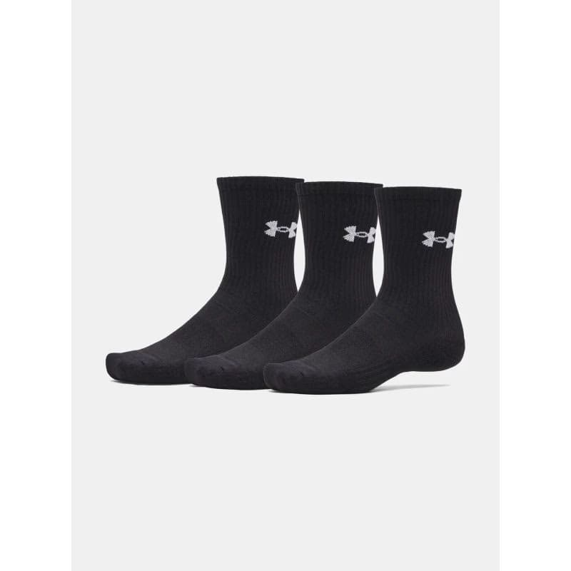 Ponožky UNDER ARMOUR 3 PACK-UA Performance Cotton Crw-BLK 2