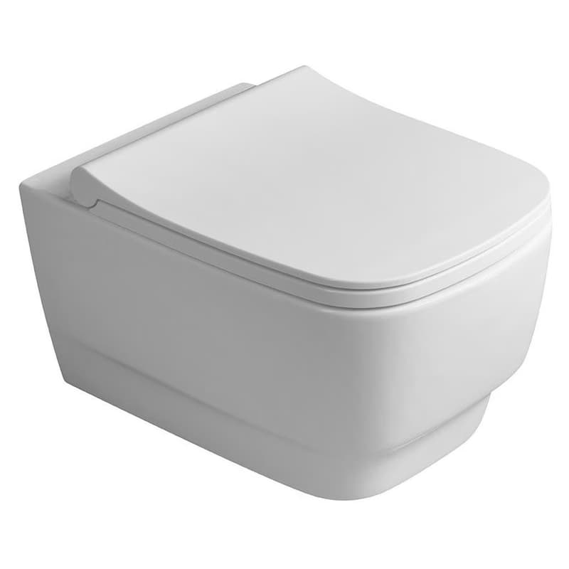 SAPHO - BELLO závesná WC misa, Rimless, 35,5x53cm, biela 100214 3