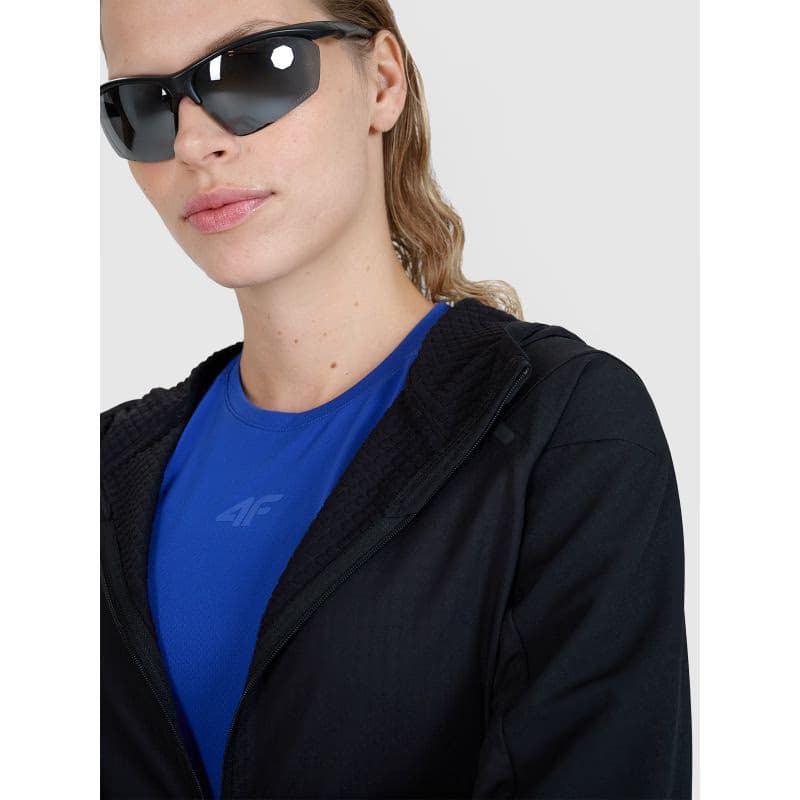Dámska tréningová mikina so zipsom 4F SWEATSHIRT FNK F486-20S-DEEP BLACK 2