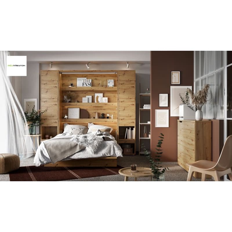 Dig-net nábytok Sklápacia posteľ Lenart BED CONCEPT BC-01 dub artisan | 140 x 200 cm 3