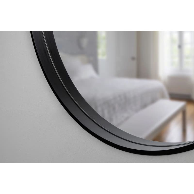 OLSEN SPA - Zrkadlo bez osvetlenia REISA BLACK - Priemer - 80 cm OLNZREI80B 4
