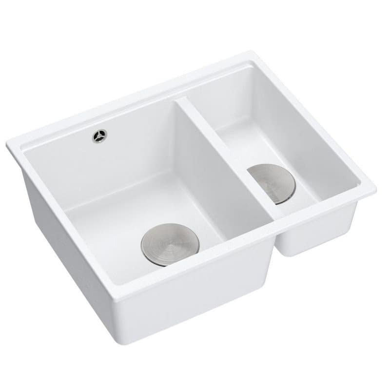 Quadron Quadron - Granitový drez Logan 150 White Zlaty HCQL5646U1-G1_U 3