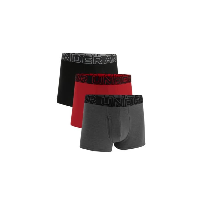 Pánske boxerky UNDER ARMOUR 3 PACK-UA PERFORMANCE COTTON - SOLID 3 inch-GRY 1