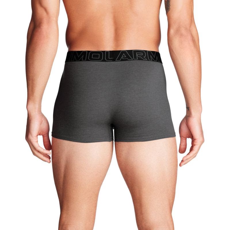 Pánske boxerky UNDER ARMOUR 3 PACK-UA PERFORMANCE COTTON - SOLID 3 inch-GRY 2