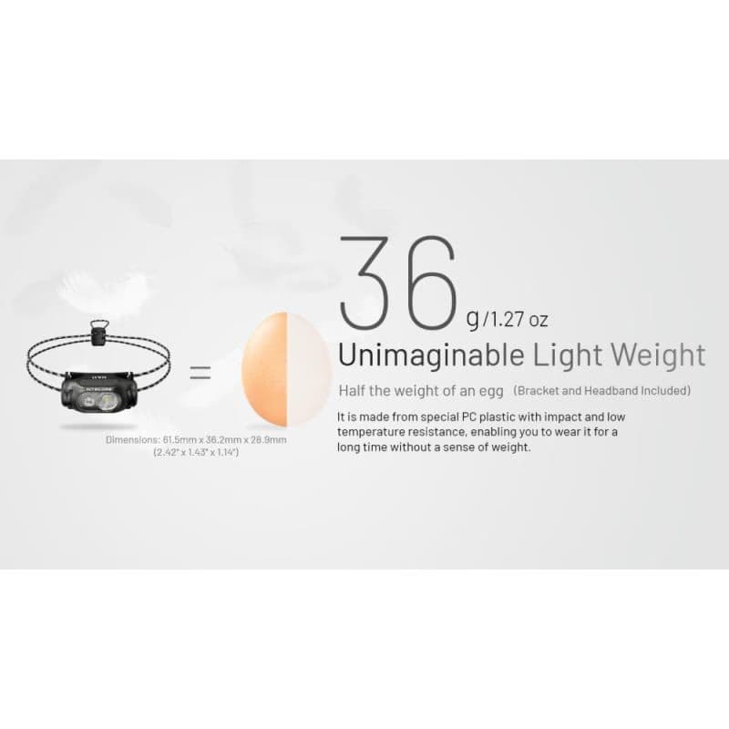 Čelovka NITECORE HA11 - Ultra light 3