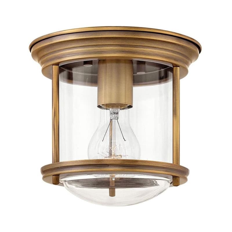 Elstead Quintiesse QN-HADRIAN-MINI-F-BR-CLEAR -Vonkajšie stropné svietidlo HADRIAN 1xE27/60W/230V IP44 QN-HADRIAN-MINI-F-BR-CLEAR