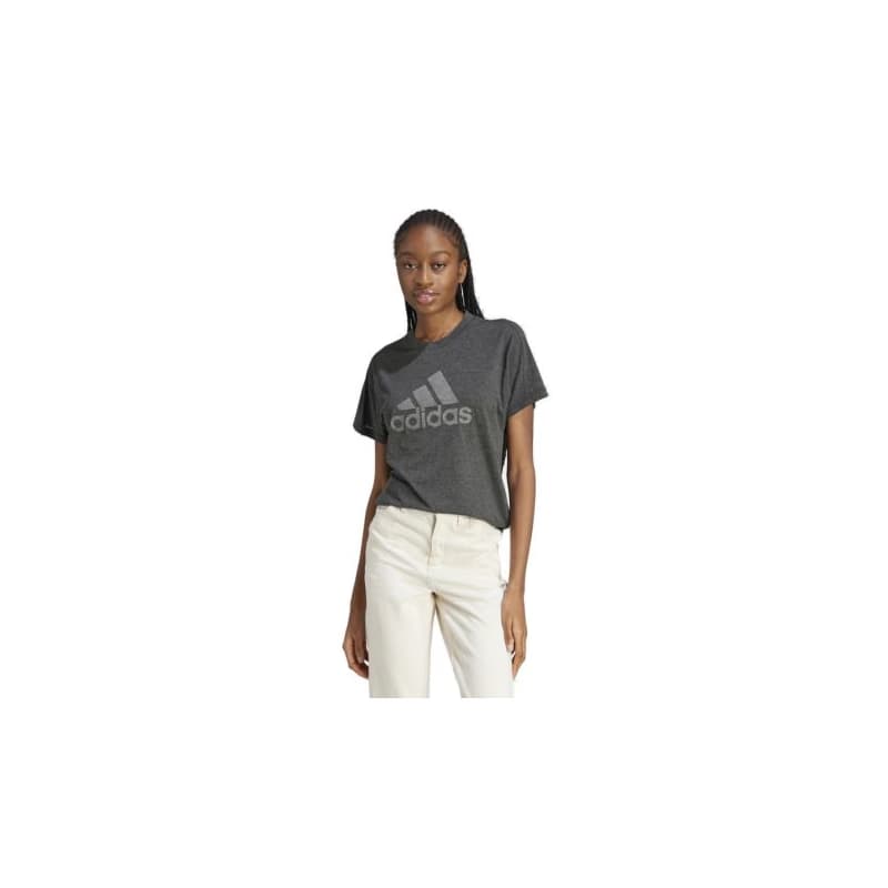 Dámske tričko s krátkym rukávom ADIDAS W WINRS 3.0 TEE-IM2423-black melange grey three, 1
