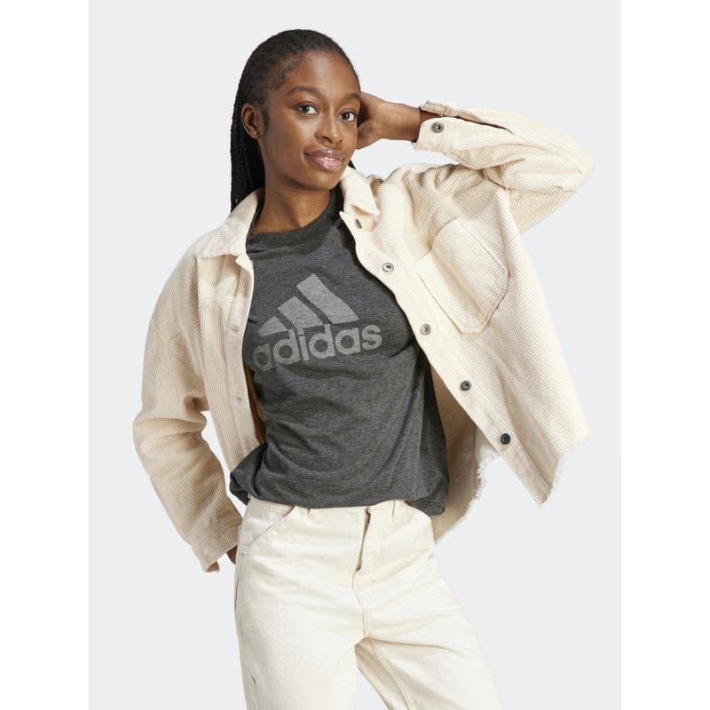 Dámske tričko s krátkym rukávom ADIDAS W WINRS 3.0 TEE-IM2423-black melange grey three, 3