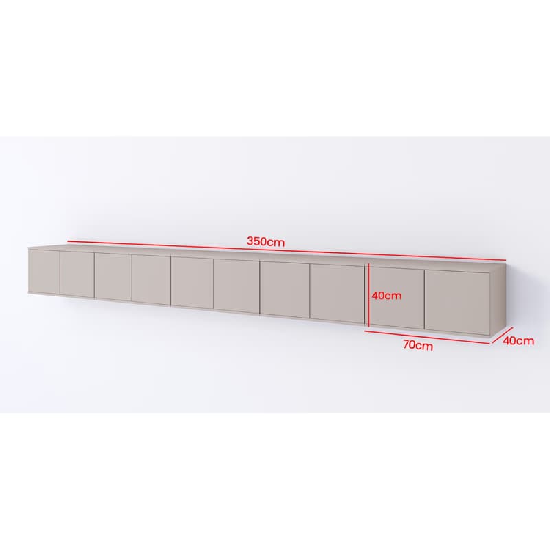 ArtPK Závesný TV stolík BIANCO | 350 cm 3