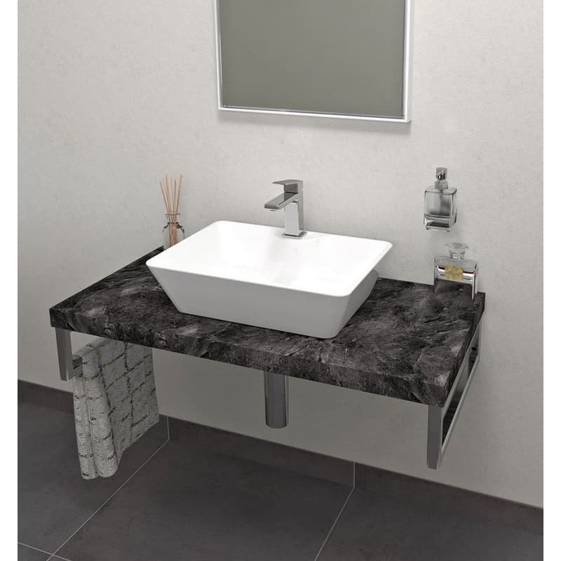 SAPHO - AVICE doska pod umývadlo 80x50cm, hrúbka 5cm, štiepaný kameň AV089