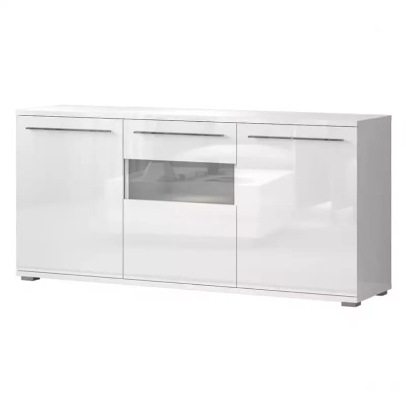Komoda Piano K180-3KS/PN-70/KA/70 lakované crystal white