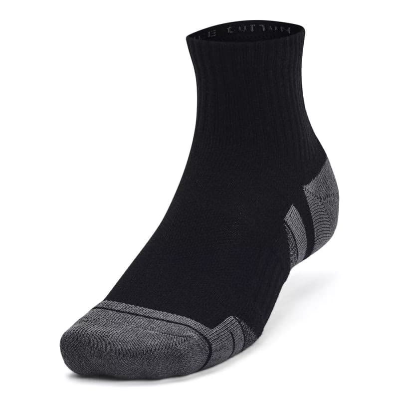 Ponožky UNDER ARMOUR 3 PACK-UA Performance Cotton Qtr-BLK 2