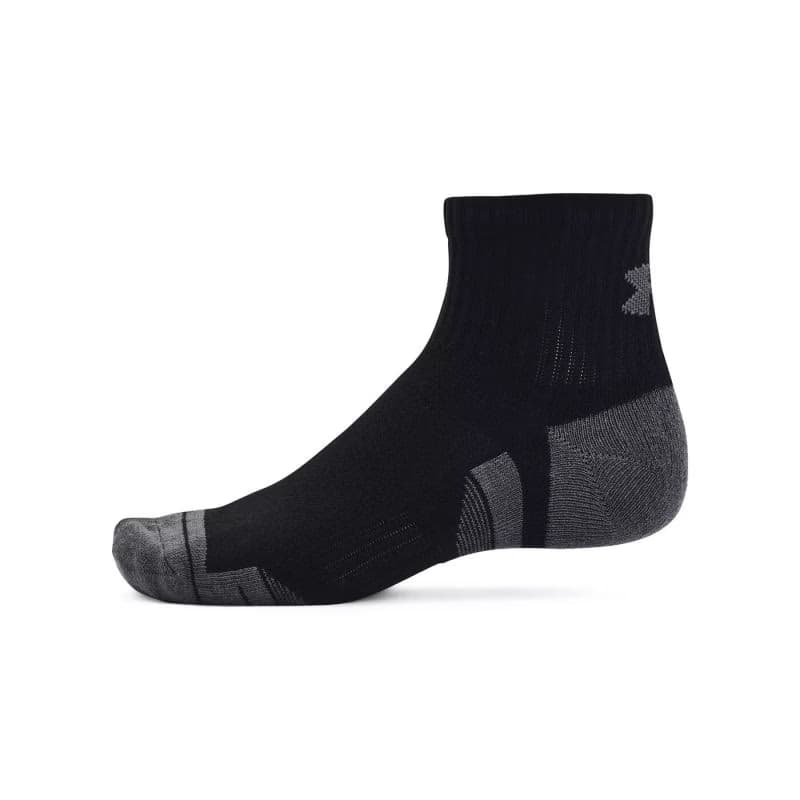 Ponožky UNDER ARMOUR 3 PACK-UA Performance Cotton Qtr-BLK 3