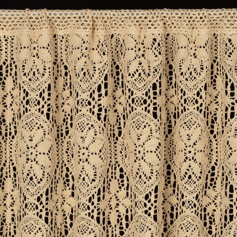 ArtFir Krátka záclona MOLY P | svetlobéžová 150 x 30 cm 3