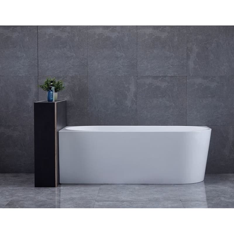 AQUALINE - TIBERA L rohová stojaca vaňa 170x80cm, biela E1026 3