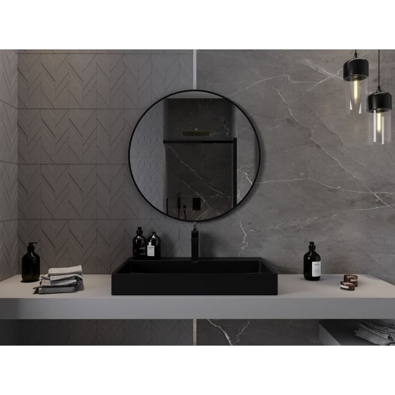 MEXEN - Loft zrkadlo 85, čierny rám 9850-085-085-000-70 4