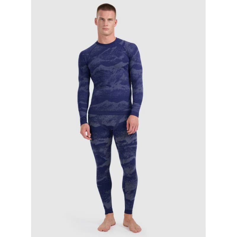 Pánske termo nohavice 4F SEAMLESS UNDERWEAR M228-WAW25USEAM228-32A DENIM ALLOVER 2