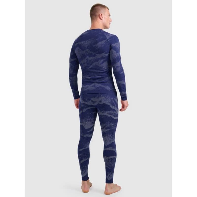 Pánske termo nohavice 4F SEAMLESS UNDERWEAR M228-WAW25USEAM228-32A DENIM ALLOVER 4