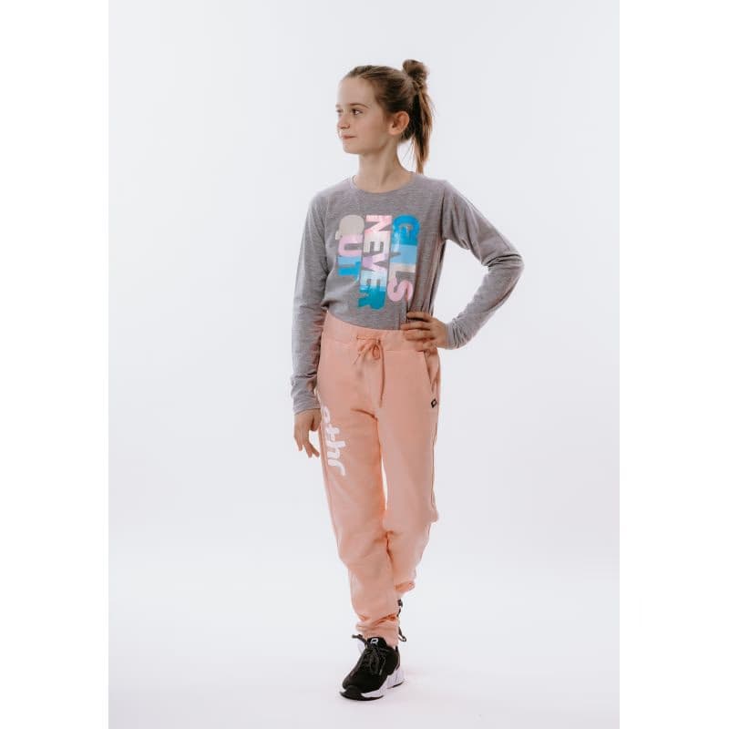 Dievčenské tričko s dlhým rukávom AUTHORITY KIDS T-NEVER grey 6