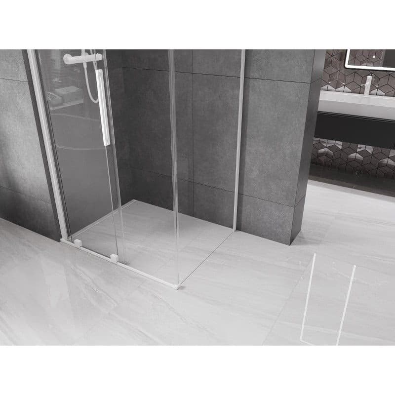 MEXEN/S - Velár sprchovací kút 100 x 70, transparent, biela 871-100-070-01-20 2