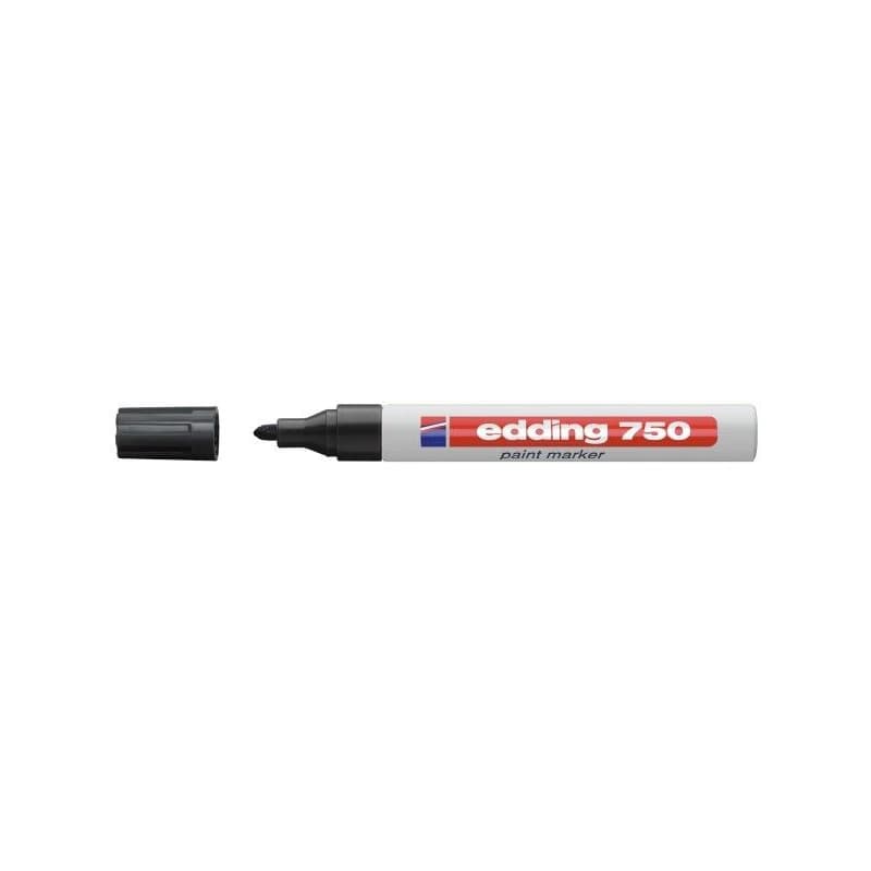 Popisovač Edding 750 lakový čierny 2-4mm 1