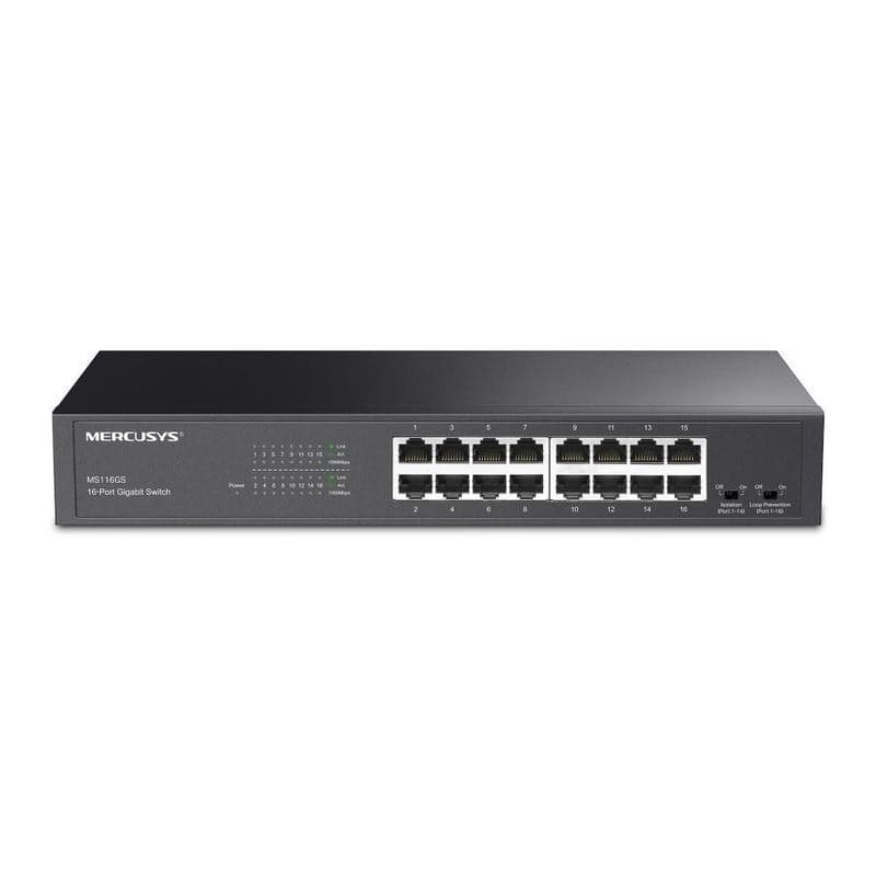 MERCUSYS switch MS116GS (16xGbE, fanless) 1