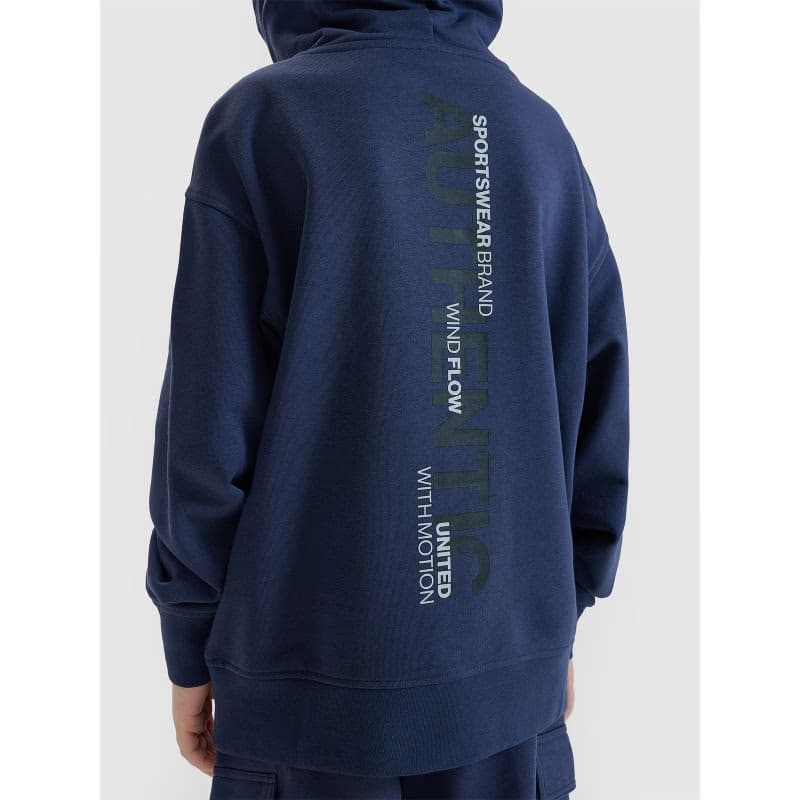 Chlapčenská mikina s kapucňou 4F JUNIOR SWEATSHIRT-JWSS25TSWSM1511-22S-GREY 4
