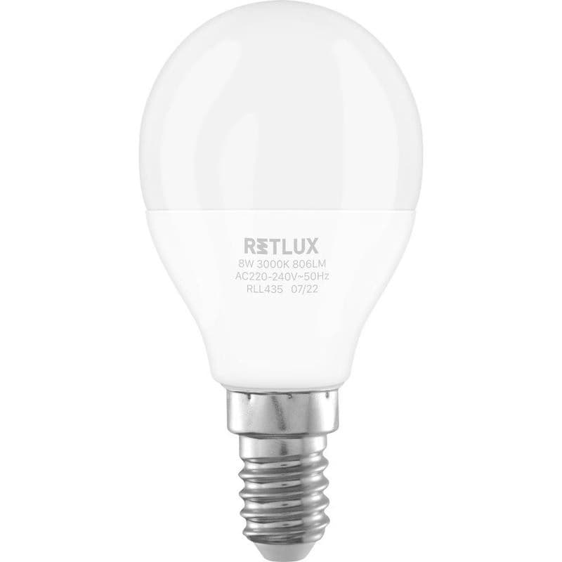 RLL 435 G45 E14 miniG 8W WW RETLUX 1