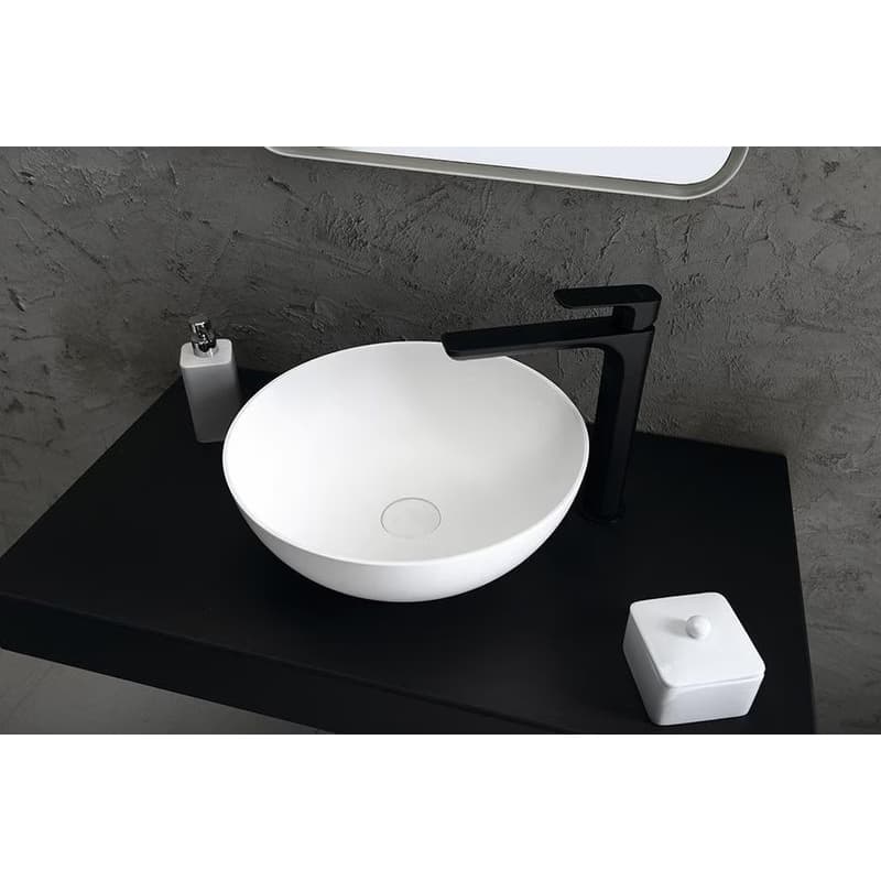 SAPHO - THIN umývadlo na dosku Ø 39 cm, bielá mat WN185 3