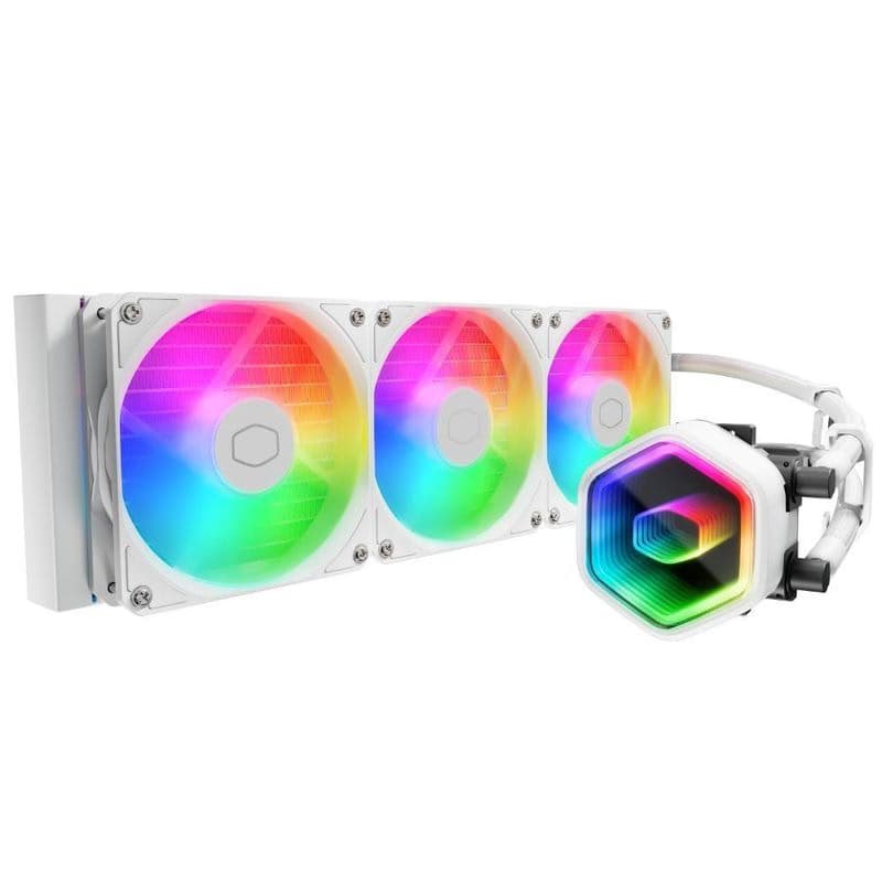 Cooler Master vodný chladič MasterLiquid 360 Core II, 3x120mm, LGA1851, AM5, biela 1