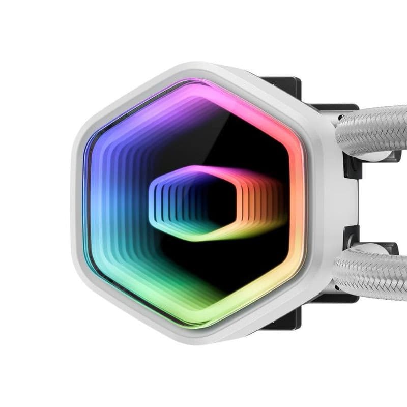 Cooler Master vodný chladič MasterLiquid 360 Core II, 3x120mm, LGA1851, AM5, biela 4