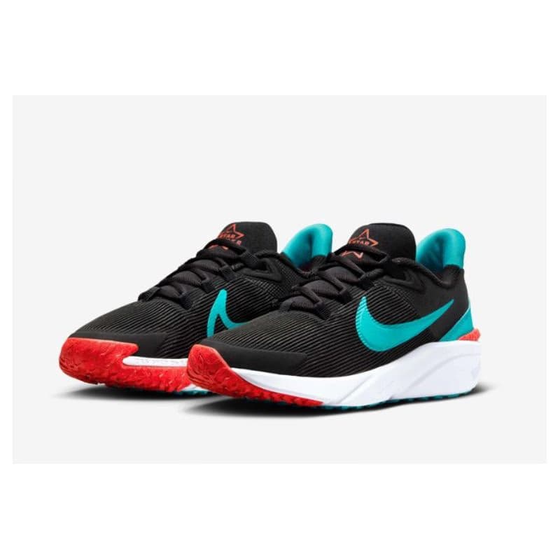 Chlapčenská športová obuv (tréningová) NIKE Star Runner 4 Jr black bright crimson white dusty cactus 4