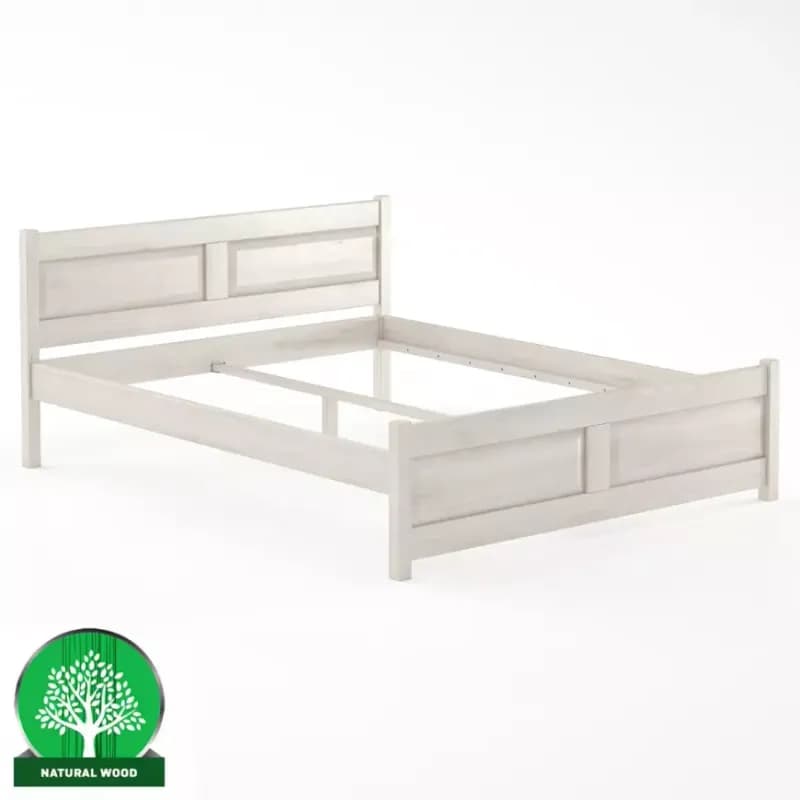 Posteľ buková LK109–160x200 bielený 1