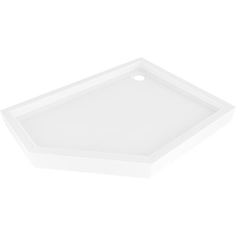 MEXEN - Flow+ päťboká sprchová vanička pravá 100 x 80, biela lesk 46P108010RH