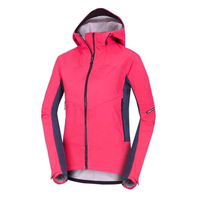 Dámska turistická softshellová bunda NORTHFINDER CHANDRA-276blackpink 2