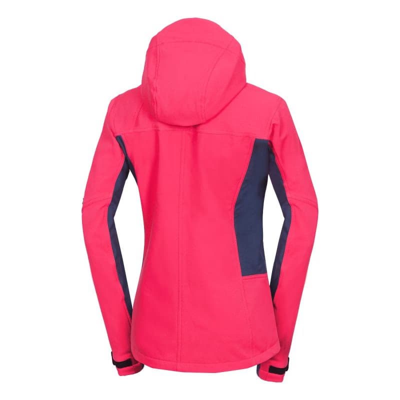 Dámska turistická softshellová bunda NORTHFINDER CHANDRA-276blackpink 3